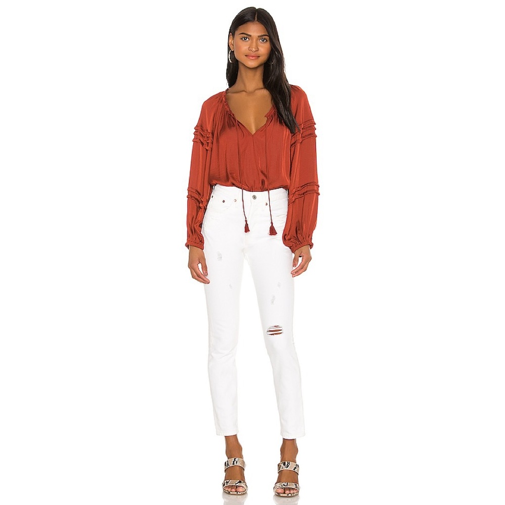 Free People Rust Bodysuit